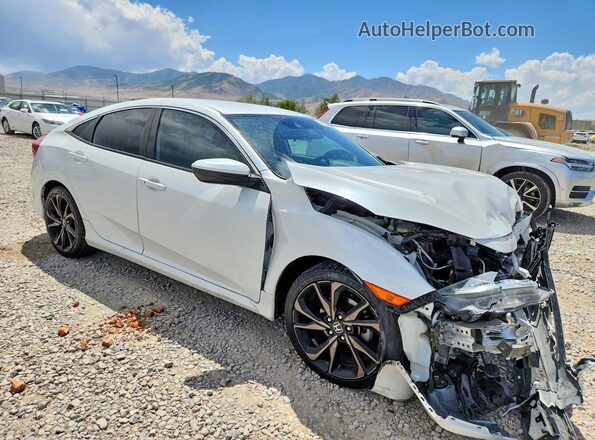 19XFC2F82KE050855 2019 HONDA CIVIC Белый Передняя правая четверть
