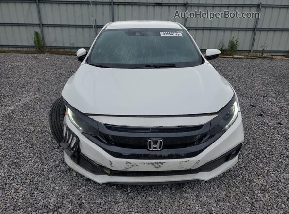 19XFC2F82LE000829 2020 HONDA CIVIC White Widok z przodu