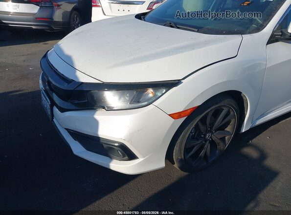 19XFC2F83LE207083 2020 HONDA CIVIC White Widok z przodu