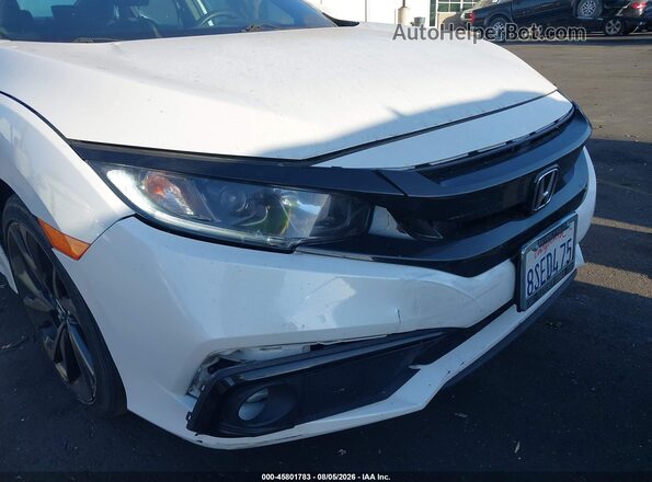 19XFC2F83LE207083 2020 HONDA CIVIC White Widok zestawu wskaźników