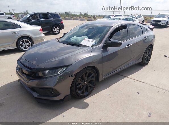19XFC2F83ME201723 2021 HONDA CIVIC Gray Front left