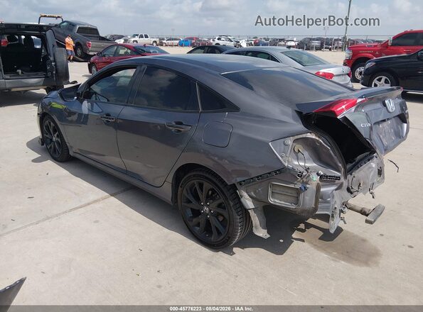 19XFC2F83ME201723 2021 HONDA CIVIC Gray Rear left
