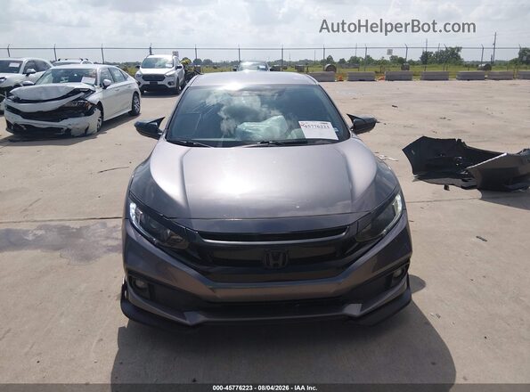 19XFC2F83ME201723 2021 HONDA CIVIC Gray Instrument cluster view