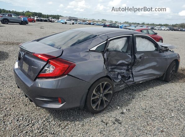 19XFC2F84KE009255 2019 HONDA CIVIC Gray Հետևի աջ