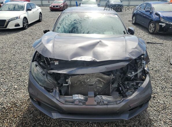 19XFC2F84KE009255 2019 HONDA CIVIC Gray Դիմացի տեսք