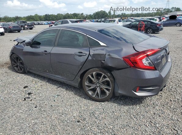 19XFC2F84KE009255 2019 HONDA CIVIC Gray Հետևի ձախ