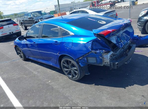 19XFC2F84KE010129 2019 HONDA CIVIC Blue Rear left
