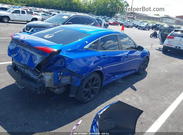 19XFC2F84KE010129 2019 HONDA CIVIC Blue Rear right
