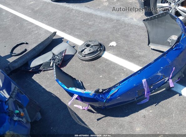 19XFC2F84KE010129 2019 HONDA CIVIC Blue Instrument cluster view
