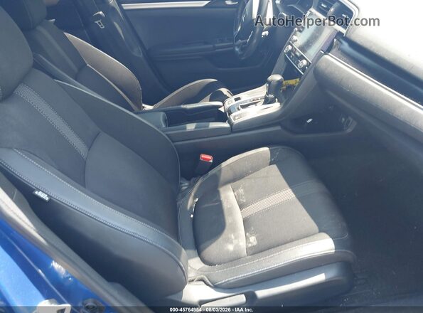 19XFC2F84KE010129 2019 HONDA CIVIC Blue Front interior view