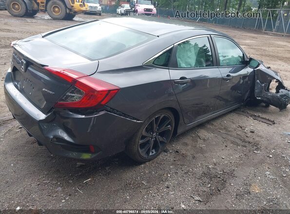 19XFC2F84KE014777 2019 HONDA CIVIC Gray Trasero derecho