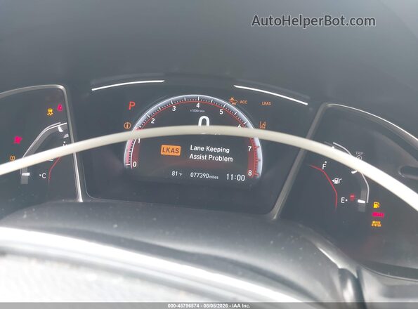 19XFC2F84KE014777 2019 HONDA CIVIC Gray Vista de los asientos traseros