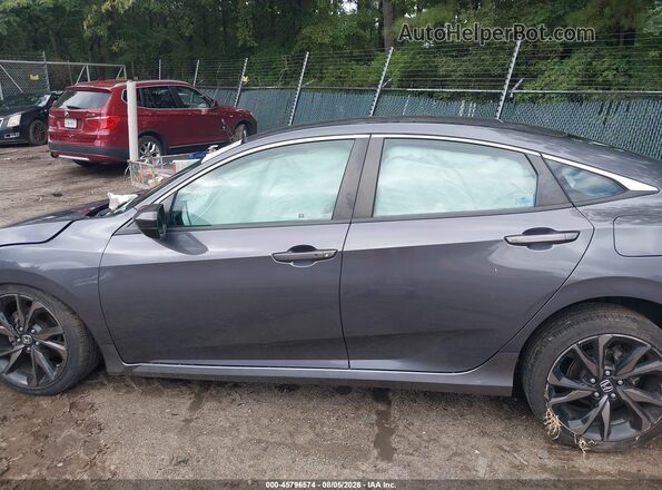 19XFC2F84KE014777 2019 HONDA CIVIC Gray Vista interior de 360 grados