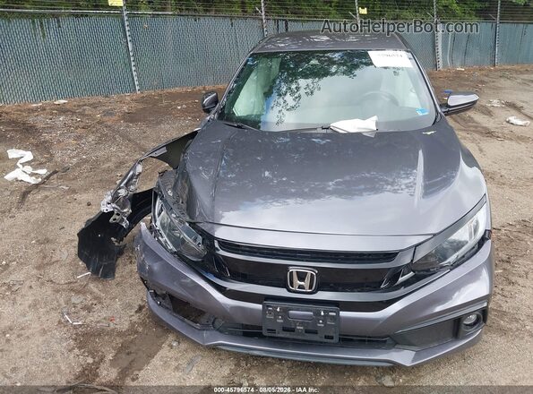 19XFC2F84KE014777 2019 HONDA CIVIC Gray Vista del cuadro de instrumentos