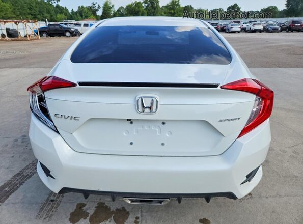19XFC2F84KE021776 2019 HONDA CIVIC White Հետևի տեսք