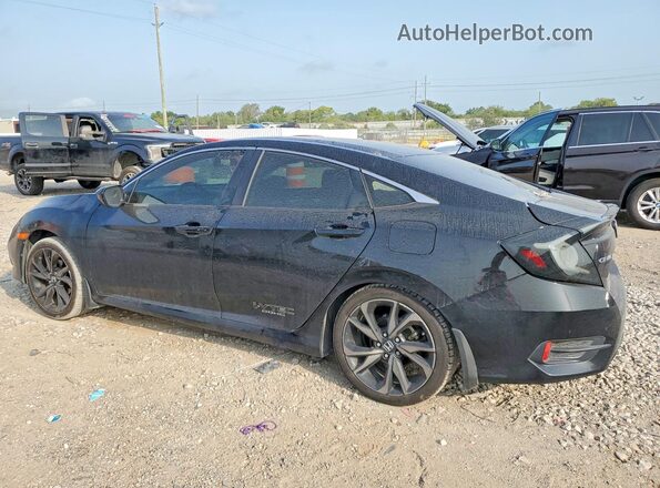 19XFC2F84KE025861 2019 HONDA CIVIC Black უკანა მარცხენა