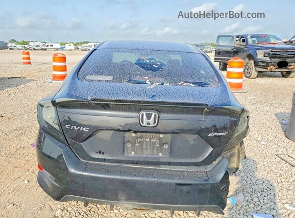 19XFC2F84KE025861 2019 HONDA CIVIC Black უკანა ხედი