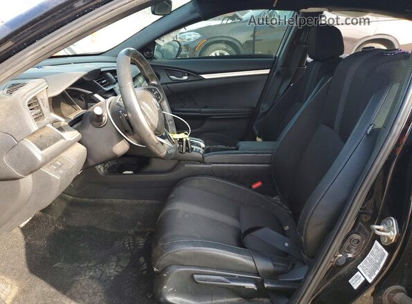 19XFC2F84KE025861 2019 HONDA CIVIC Black წინა სალონის ხედი