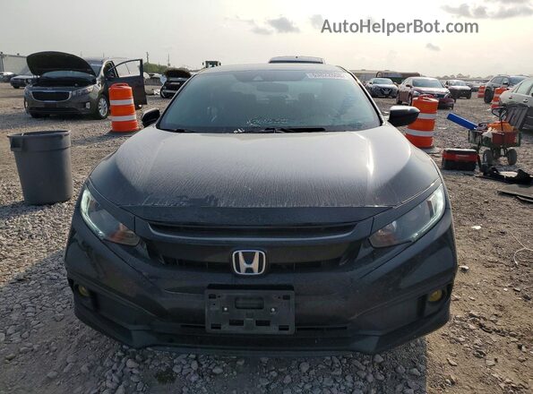 19XFC2F84KE025861 2019 HONDA CIVIC Black წინა ხედი