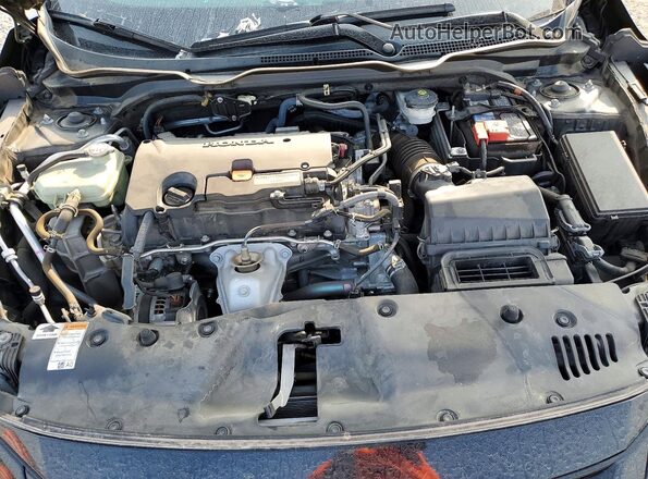 19XFC2F84KE025861 2019 HONDA CIVIC Black უკანა სალონის ხედი
