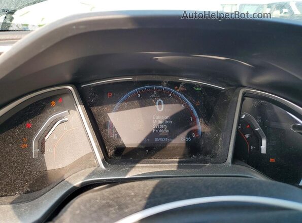 19XFC2F84KE025861 2019 HONDA CIVIC Black ხელსაწყოთა პანელის ხედი