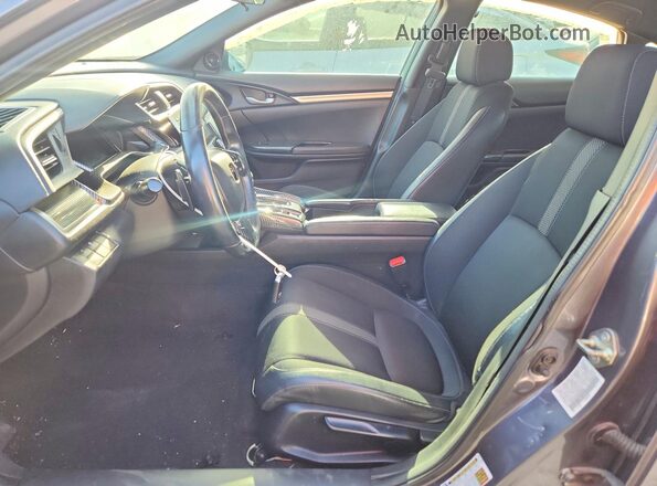 19XFC2F84KE039940 2019 HONDA CIVIC Gray Front interior view