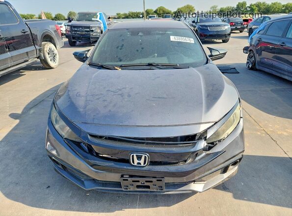 19XFC2F84KE039940 2019 HONDA CIVIC Gray Front view