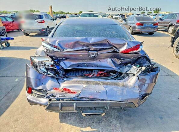 19XFC2F84KE039940 2019 HONDA CIVIC Gray Rear view
