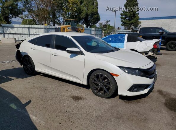19XFC2F85KE204507 2019 HONDA CIVIC White Przód prawy