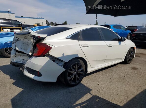 19XFC2F85KE204507 2019 HONDA CIVIC White Tył prawy