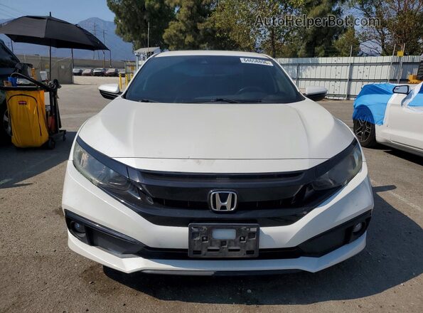 19XFC2F85KE204507 2019 HONDA CIVIC White Widok z przodu