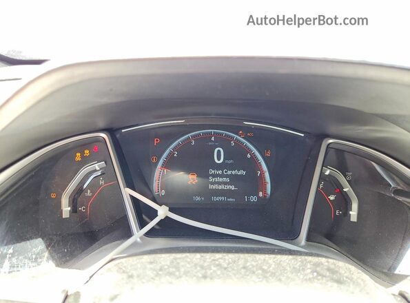 19XFC2F85LE000761 2020 HONDA CIVIC Серебряный Вид щитка приборов