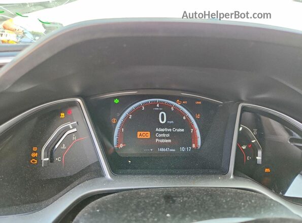 19XFC2F85LE008195 2020 HONDA CIVIC White Вид щитка приладів