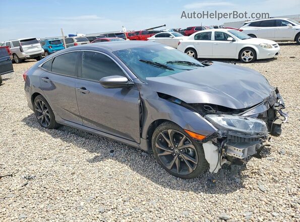 19XFC2F85LE012781 2020 HONDA CIVIC Gray Front right