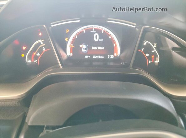 19XFC2F85LE028298 2020 HONDA CIVIC White Widok zestawu wskaźników