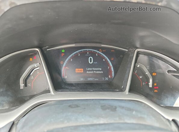19XFC2F85LE030410 2020 HONDA CIVIC Blue Вид щитка приладів