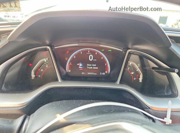 19XFC2F85ME202565 2021 HONDA CIVIC White Вид щитка приладів