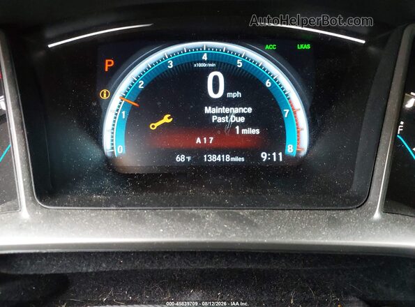 19XFC2F86GE001309 2016 HONDA CIVIC Серебряный 