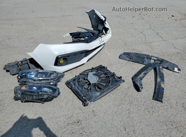 19XFC2F86LE030061 2020 HONDA CIVIC White Vista del compartimento del motor