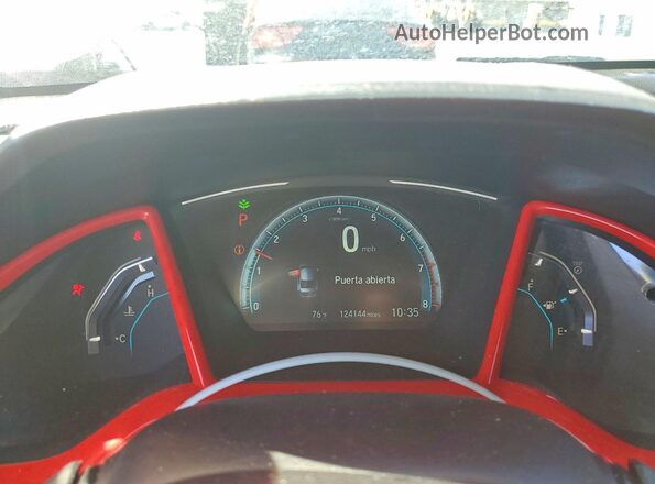 19XFC2F87HE224007 2017 HONDA CIVIC White Instrument cluster view