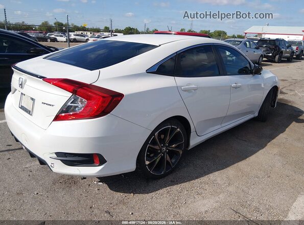 19XFC2F87KE008293 2019 HONDA CIVIC White უკანა მარჯვენა