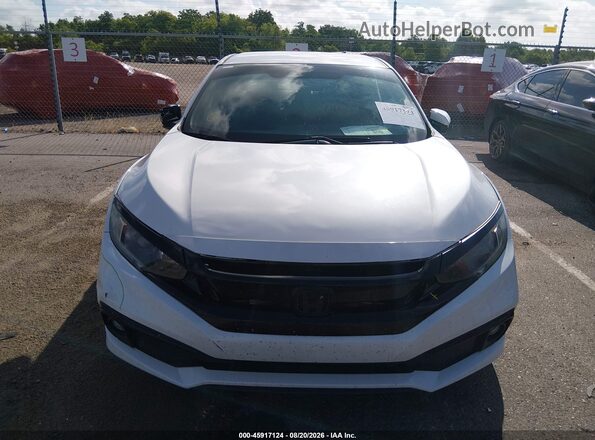 19XFC2F87KE008293 2019 HONDA CIVIC White ხელსაწყოთა პანელის ხედი