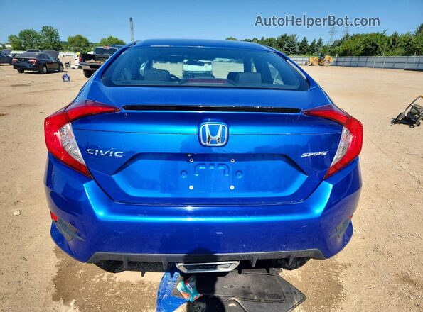 19XFC2F87KE022131 2019 HONDA CIVIC Синий Вид сзади