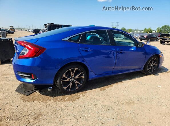19XFC2F87KE022131 2019 HONDA CIVIC Синий Задняя правая четверть