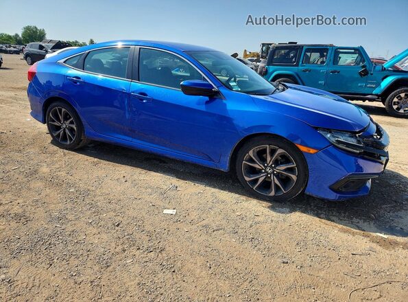 19XFC2F87KE022131 2019 HONDA CIVIC Синий Передняя правая четверть