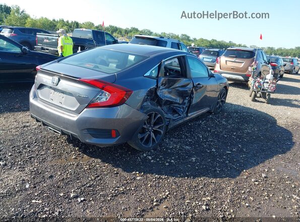 19XFC2F87KE025529 2019 HONDA CIVIC Gray Задня права чверть