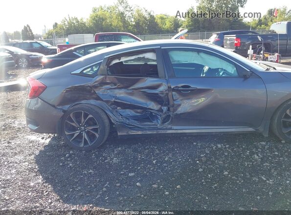 19XFC2F87KE025529 2019 HONDA CIVIC Gray Вид спереду