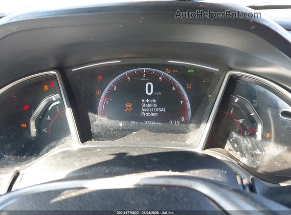 19XFC2F87KE025529 2019 HONDA CIVIC Gray Вид задніх сидінь
