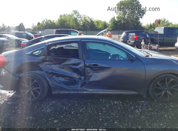 19XFC2F87KE025529 2019 HONDA CIVIC Gray Панорамний вид салону 360°