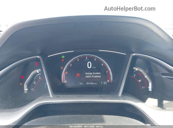 19XFC2F87KE210566 2019 HONDA CIVIC Blue Rear seats view